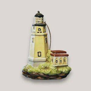 Split Rock Lighthouse Ornament 1998  COSMOS 3 1/2" Vintage EUC Collectible Decor